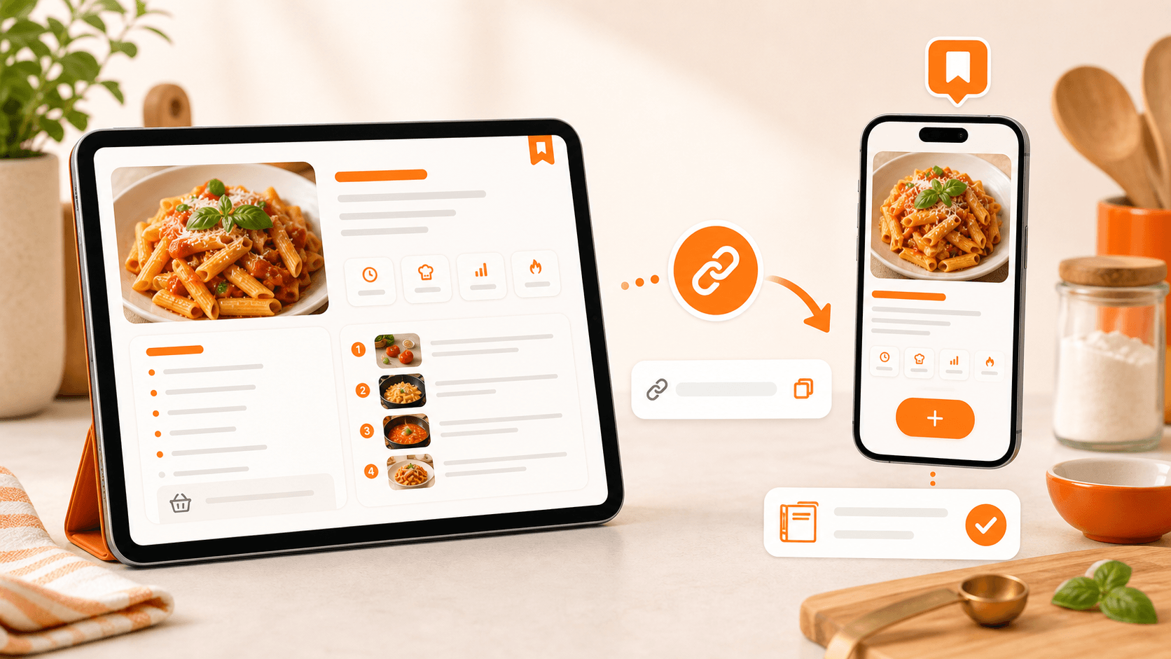 myCookSnap recipe shared by link and added to another personal cookbook